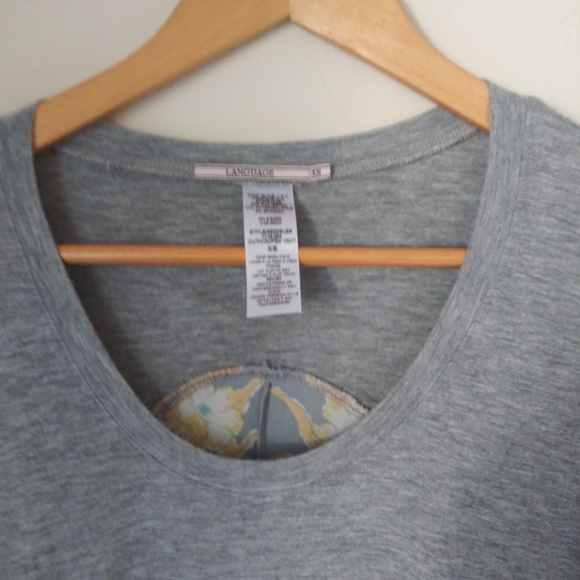 Language Crew Neck blouse Size XS - Picture 2 of 6